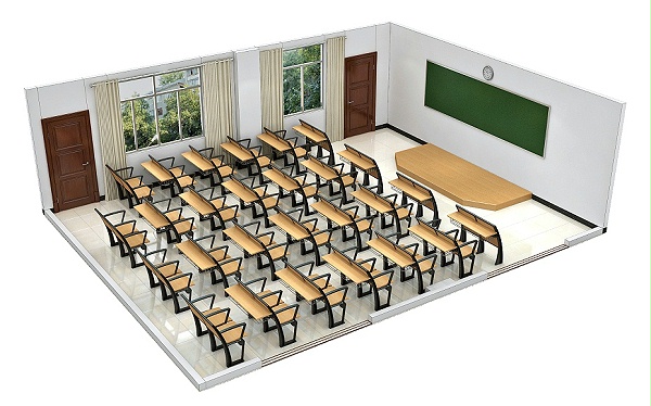 教室排椅效果图