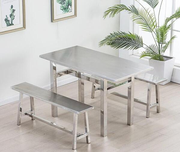 不锈钢餐桌椅02